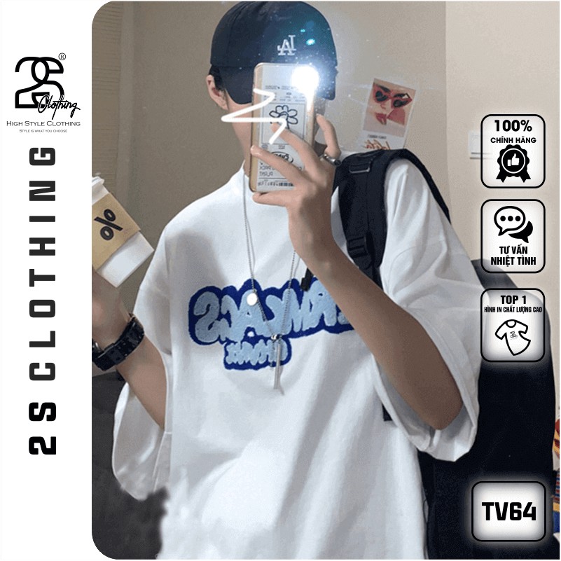 Áo Phông Form Rộng Tay Lỡ Unisex 2s Clothing Áo Thun Nam Cá Tính Cotton Oversize Giá Rẻ In Hình Chữ Cute Hàn Quốc TV64
