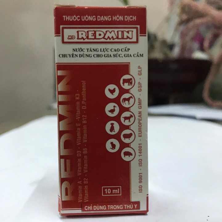 REDMIN [10 ml] Thuốc gà đá nước tăng lực gà đá