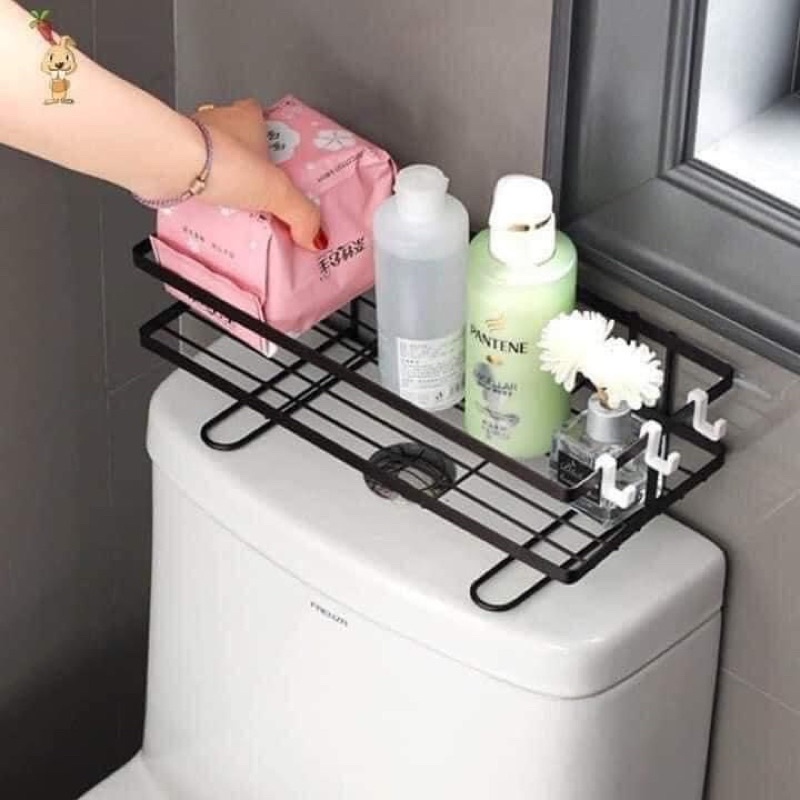 Kệ để đồ đa năng cài sau toilet
