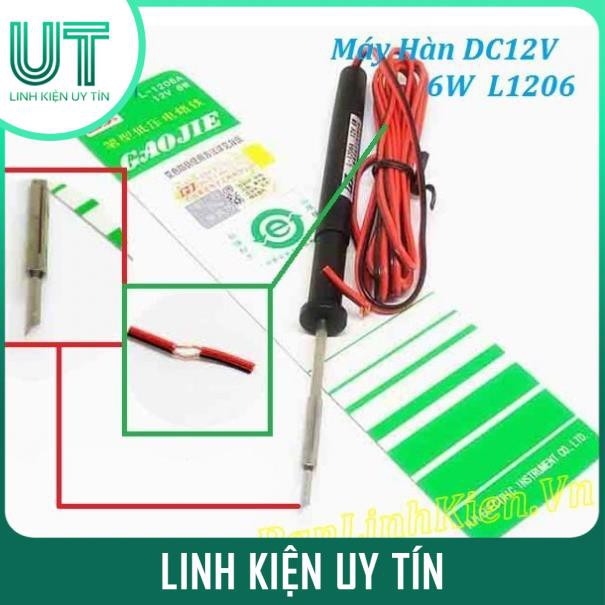 Máy Hàn DC12V 6W L1206 Tay Hàn GJ L-1206A Chính Hãng