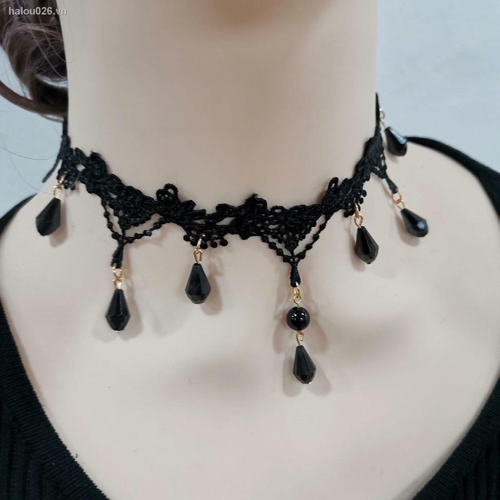 (Hàng Mới Về) Vòng Cổ Choker Phối Ren Giúp Che Vết Sẹo Và Nếp Nhăn