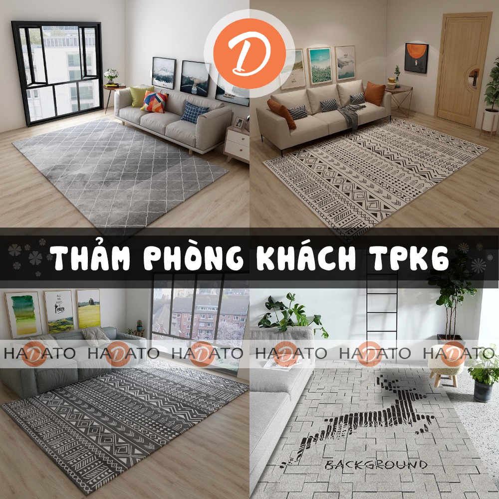 THẢM trải sàn THẢM scandinavian phong cách hiện đại TPK 6