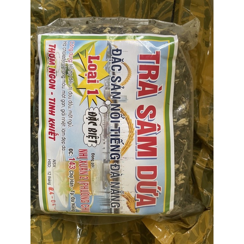 Trà Sâm Dứa Thơm Thanh Nhiệt Mát Gan Dễ Ngủ Đặc Sản Đà Nẵng cam kết chuẩn trà chuẩn (Túi 500g)