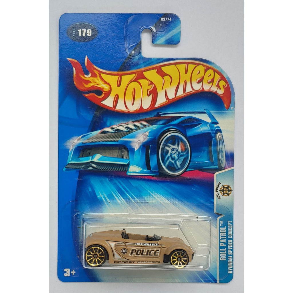 Xe mô hình tỉ lệ 1:64 Hot Wheels T-21 Police Huyndai Spyder Concept