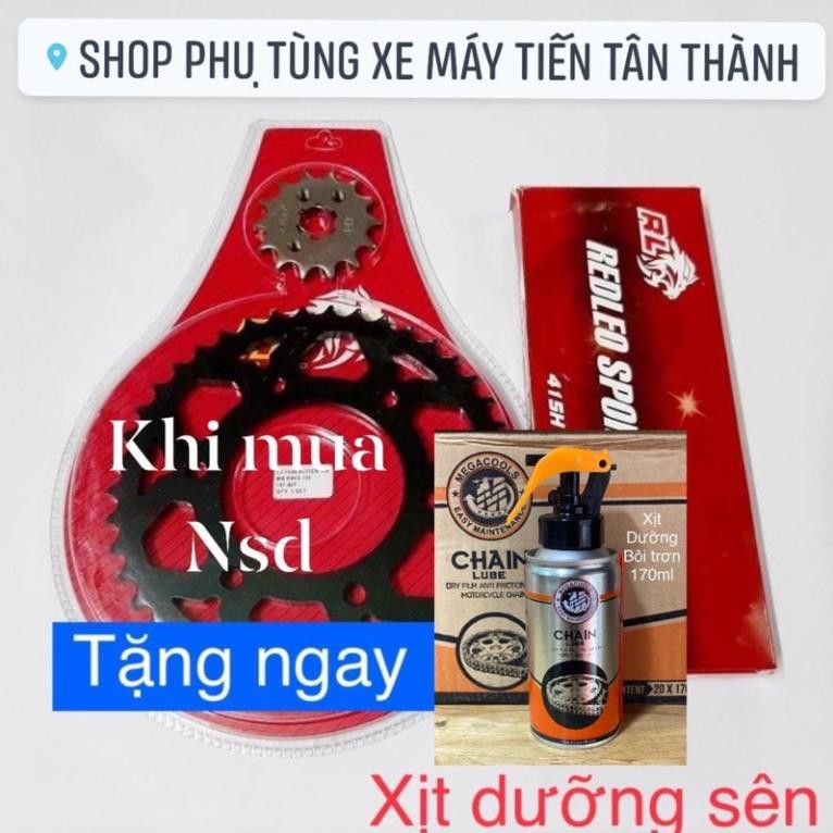 Tặng ngay khi mua nhông sên đĩa redleo snd winner sonic satria fi wave exciter sirius