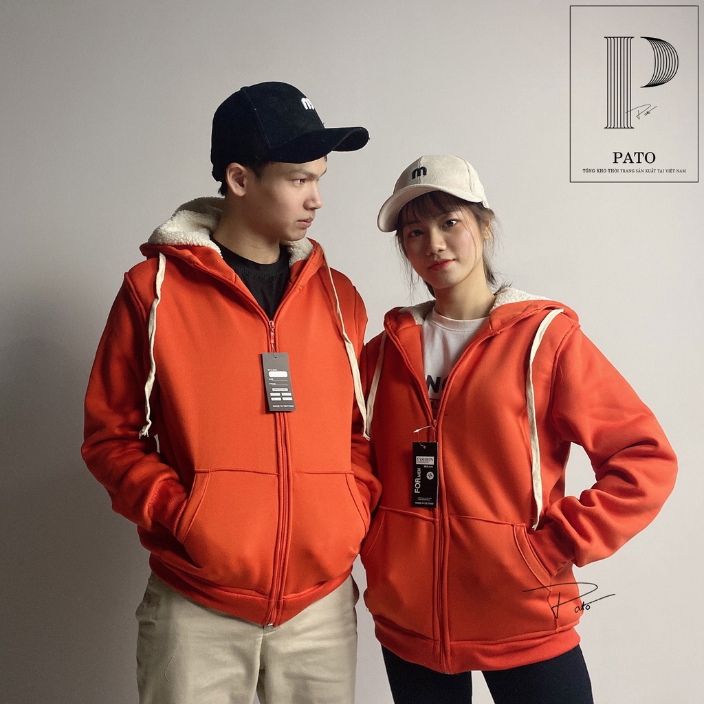 Áo khoác nỉ lót lông cừu nam nữ, áo hoodie nam nữ unisex 3 màu,mặc đẹp thời trang chuẩn form dáng (ảnh thật shop chụp) | BigBuy360 - bigbuy360.vn