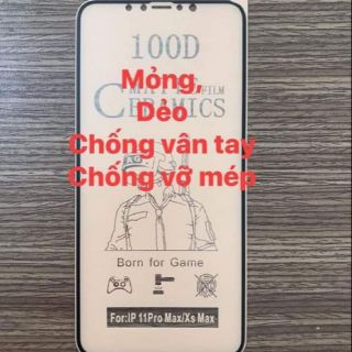 [Không bao giờ vỡ] kính cường lực chống bám vân tay dẻo 100D