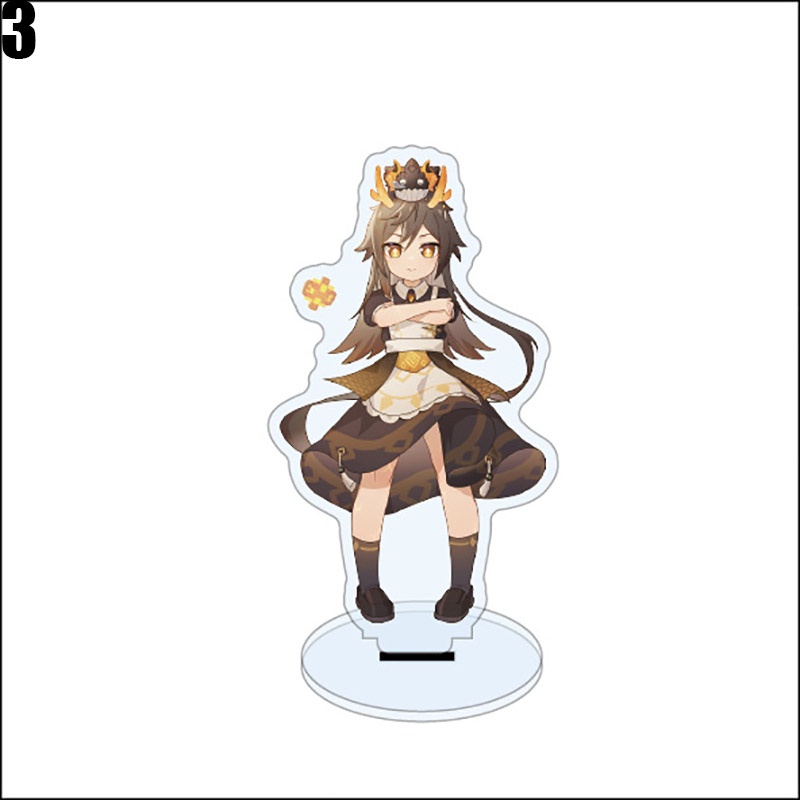 Genshin impact stand maid style Mô hình nhân vật ayaka ganyu hutao zhongli xiao xingqiu chongyun để bàn