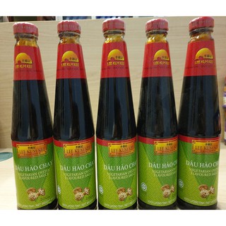 Hot com bo 05 chai dầu hào chay Lee Kum Kee chai 510g