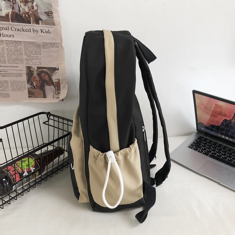 Ba lô đi học Prettyzys sức chứa lớn phong cách Hàn Quốc cho nữ 14 inch 2021