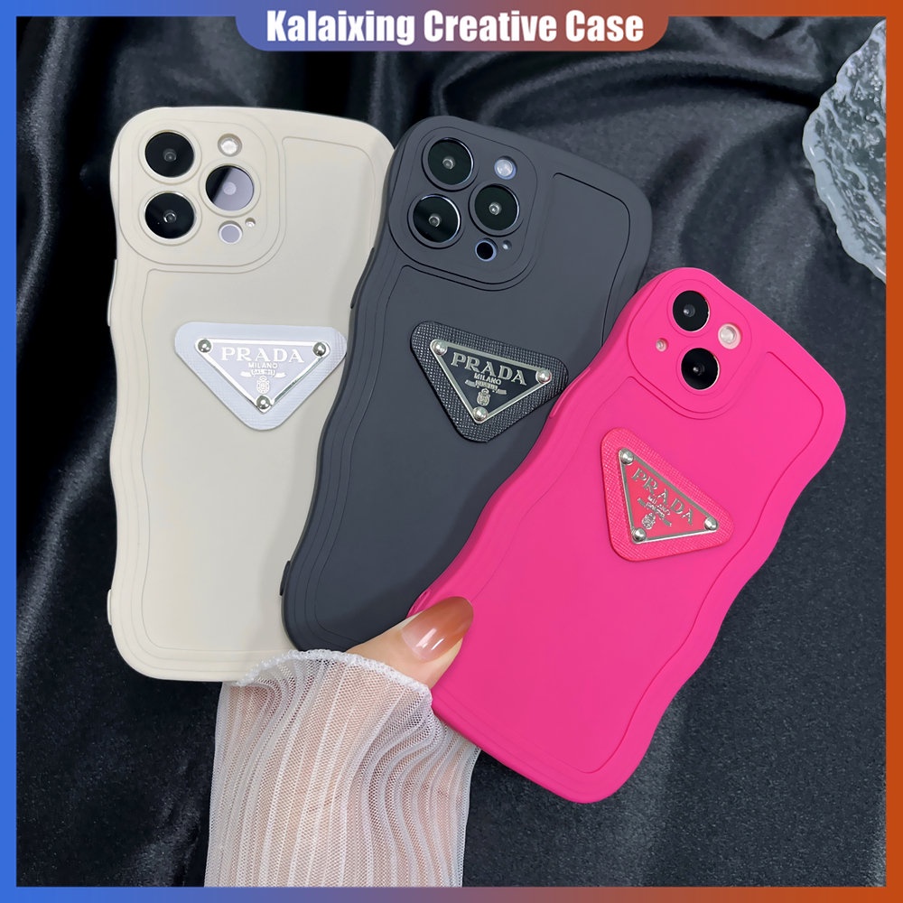 Ốp Điện Thoại Chống Sốc In Logo Prada 3D Cho iPhone 14 Pro Max 13 11Promax Xs Max Xr X Xs 7 / 8Plus 6P