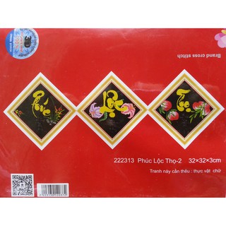 tranh thêu phúc lộc thọ 222313