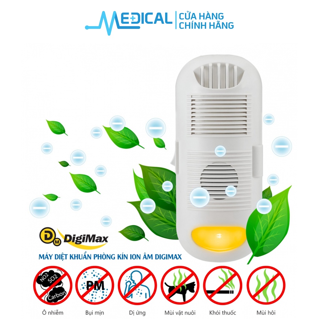 Máy diệt khuẩn phòng kín Digimax ION ÂM, 30-50m2, 24/7, 20.000 giờ, AC 220V (DP-3D6) - MEDICAL