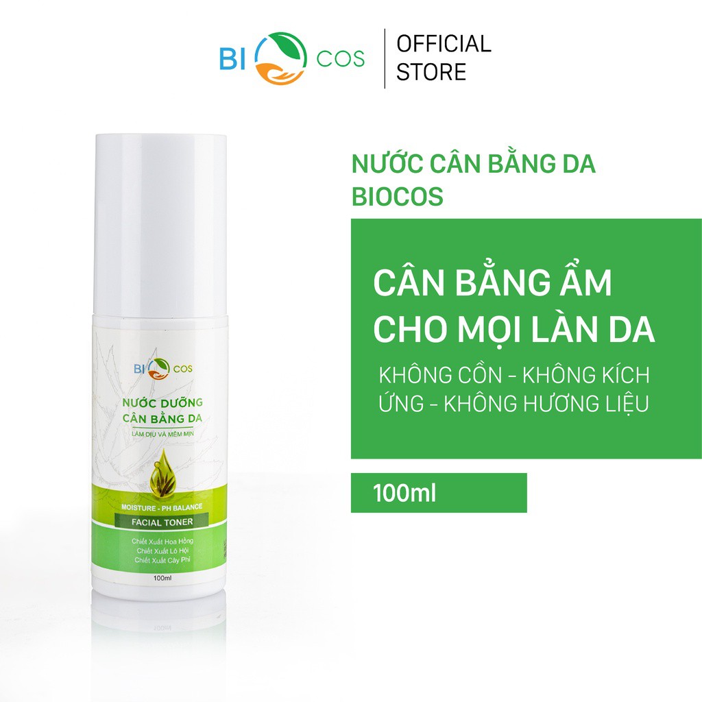 Nước cân bằng dưỡng ẩm làm mềm da facial toner BIO COSMESTIC 100ml