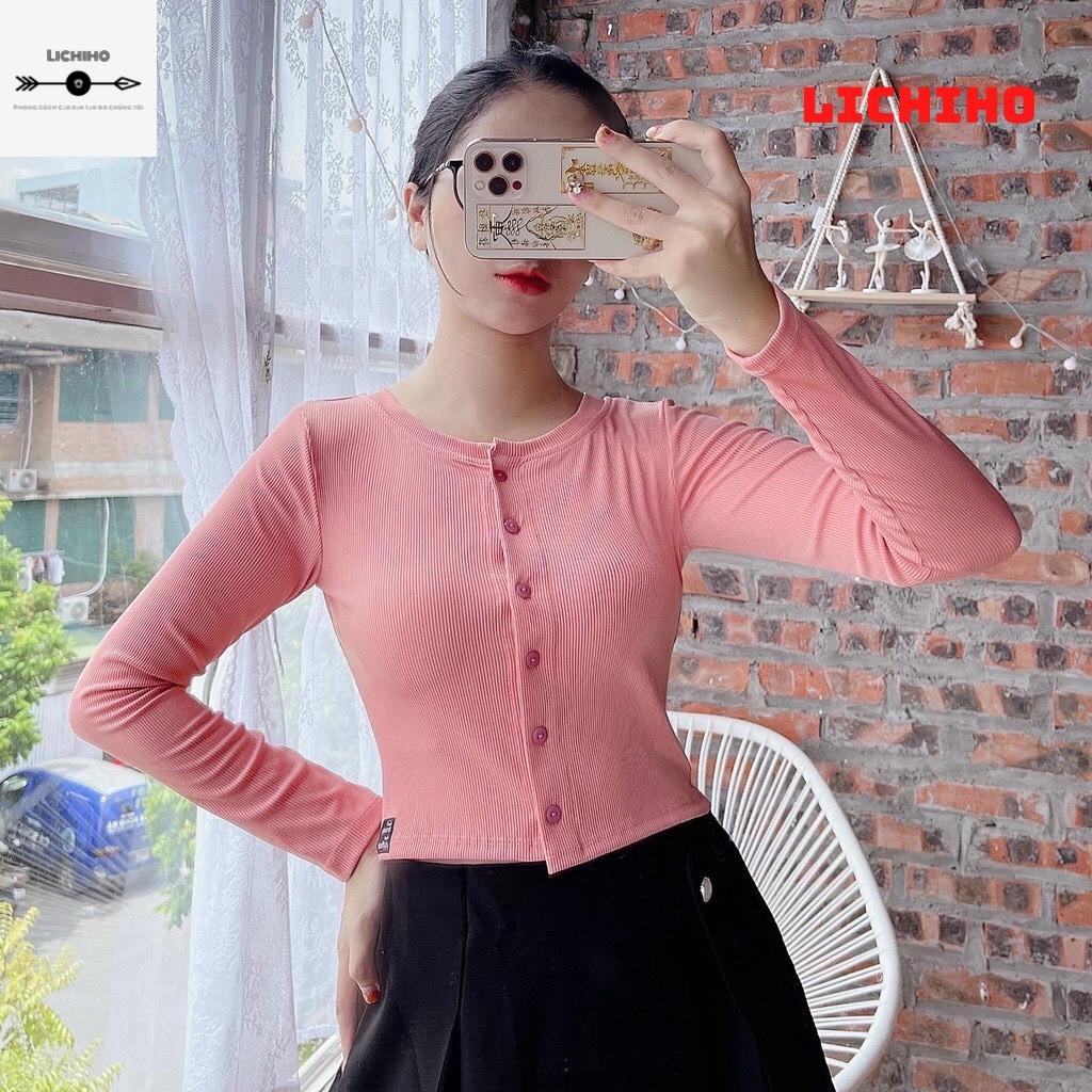 Áo croptop tay dài YAN CT08 LICHIHO áo thun nữ chất lượng quyển rủ | BigBuy360 - bigbuy360.vn
