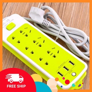 [FREE SHIP] Ổ CẮM ĐIỆN 9 PHÍCH CẮM, 3 CỔNG USB