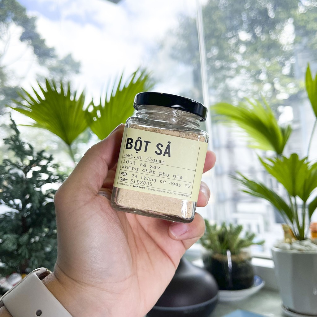 Bột Sả SALA SPICE Lemongrass Powder 100% xả say siêu thơm , dùng chế biến món ăn tiện lợi dễ dàng,hương vị thơm ngon