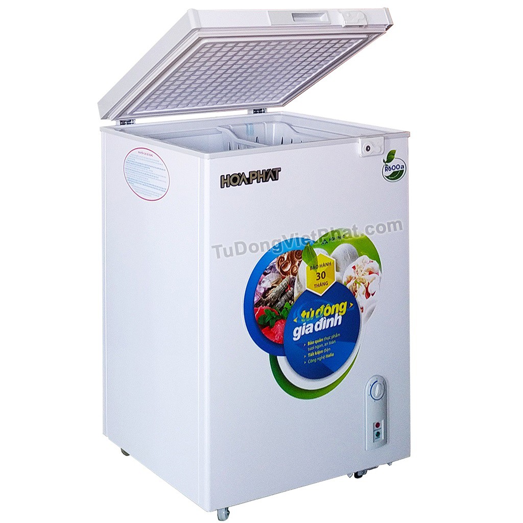 Tủ đông Hòa Phát 100l dàn đồng HCF 106S1Đ – Tủ mini trưa sữa mẹ