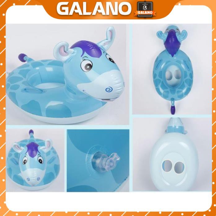 Phao Bơi Xỏ Chân Trẻ Em GALANO Chống Lật An Toàn Cho Bé Hình Động Vật Dễ Thương SS-001040
