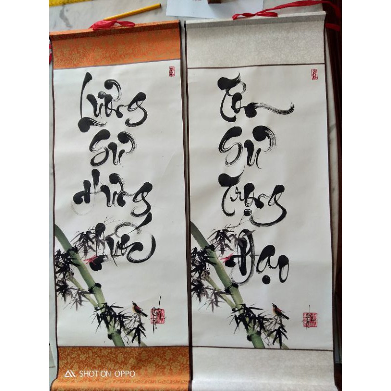 tranh thư pháp tặng thầy cô