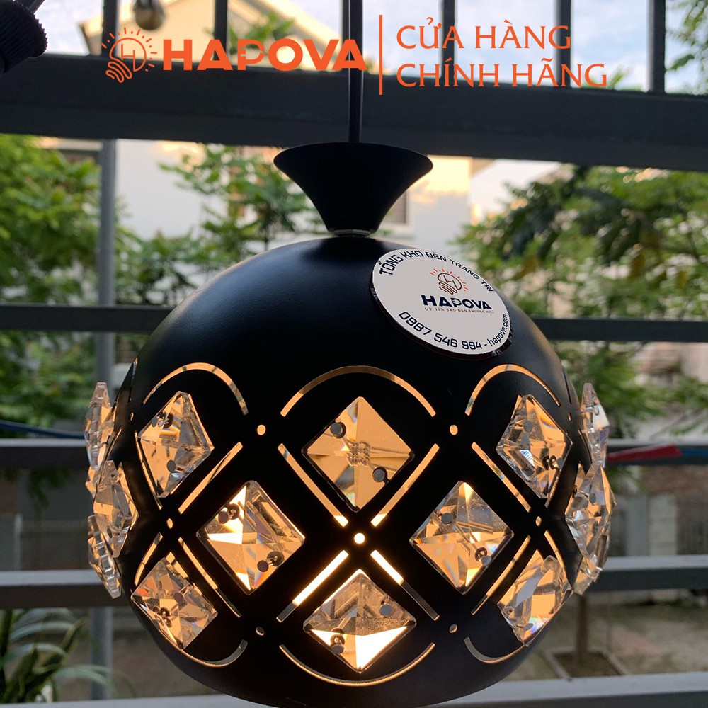 Đèn thả trần trang trí bàn ăn pha lê HAPOVA MACASI 6939/1