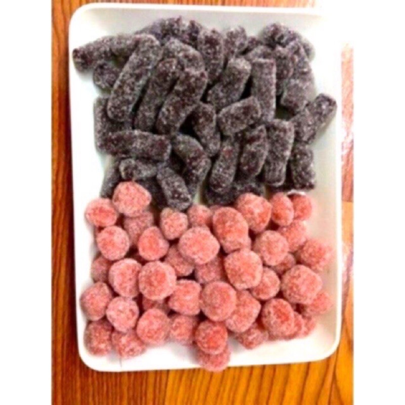 Kẹo dâu tây - dâu tầm 500g lon pet