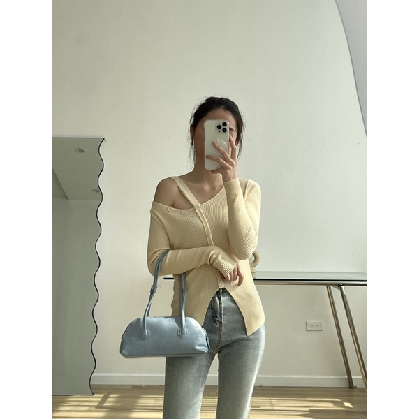 Áo len tăm cổ chéo | BigBuy360 - bigbuy360.vn