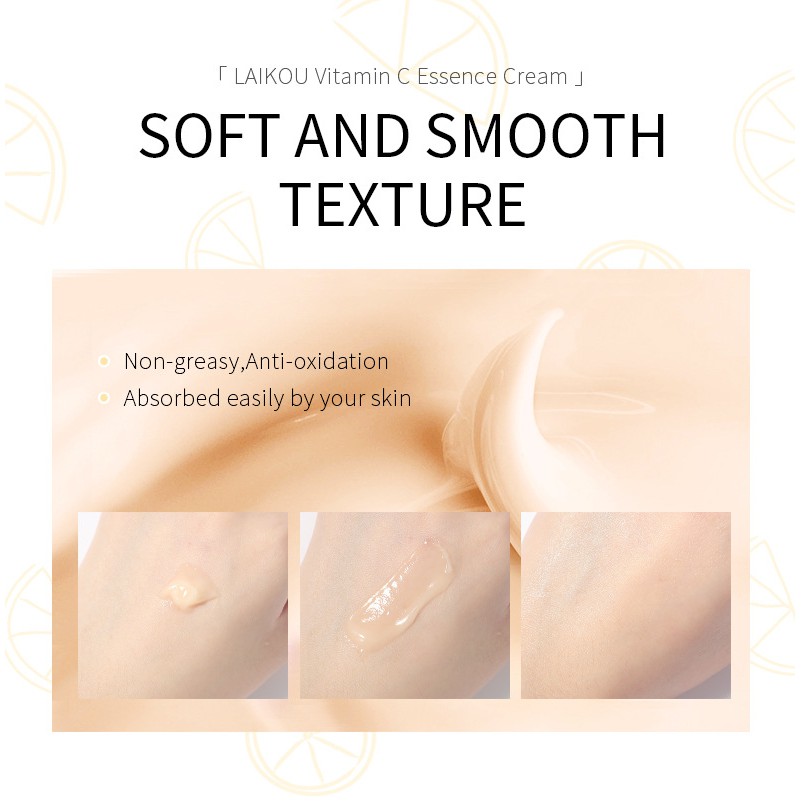 (CB2) Combo serum Vitamin C 17ml+ kem dưỡng ẩm trắng da ban đêm Laikou Vitamin C Essence Cream 25G | BigBuy360 - bigbuy360.vn