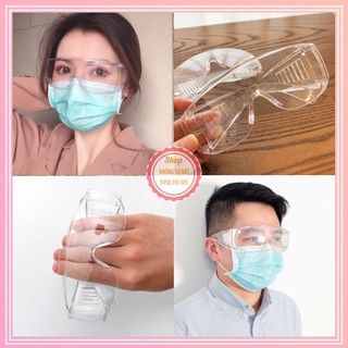 Mắt kính bảo hộ y tế gọng trong bản lớn