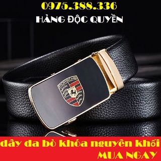 [Dây Lưng] Thắt Lưng Da Nam MERCEDES Hàng Hiệu Cao Cấp Khóa Cài. Dây Nịt Nam Da Bò 100% Mạ Vàng Nam Tính Chính Hãng GC02