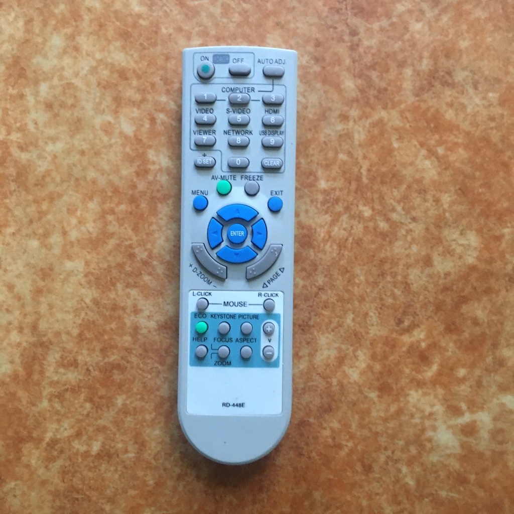 .Điều khiển máy chiếu NEC mã RD-448E loại tốt zin, Remote dùng cho tivi .Điều khiển máy chiếu NEC mã RD-448E