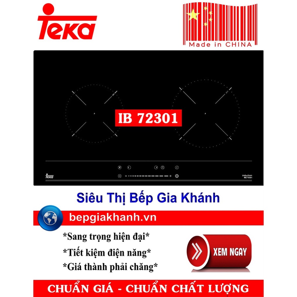 Bếp từ 2 vùng nấu Teka IBC 72301 sản xuất Trung Quốc Hàng chính hãng bảo hành toàn quốc
