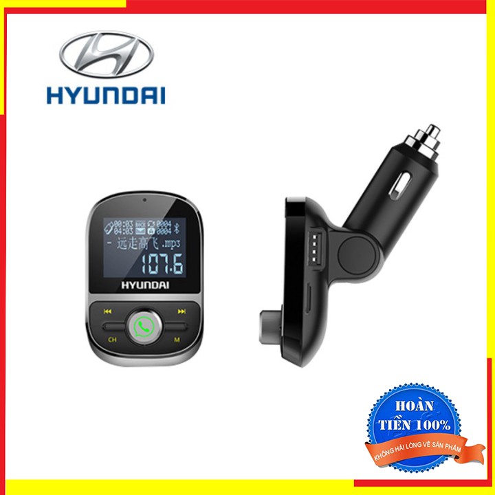 Bộ tẩu nghe nhạc Mp3 kiêm kết nối điện thoại rảnh tay Bluetooth trên ô tô nhãn hiệu Hyundai, Mã HY-92