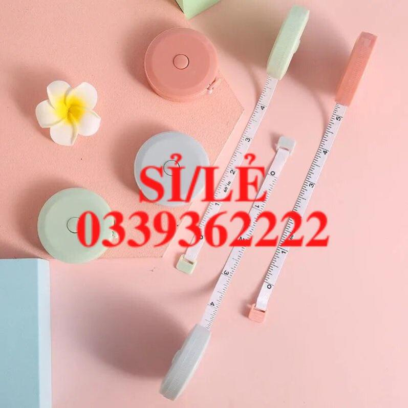 [ COCOLOVE ] Thước dây cuộn rút có thể thu gọn tự động bằng nút bấm 150cm/60 Inch  HAIANHSHOP