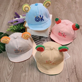 Mũ lưỡi trai hoa quả cho bé trai/ bé gái