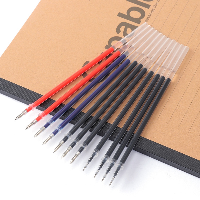 Set 100 ruột bút mực gel Pison đen đỏ xanh – nhắn tin chọn màu – PVN1674 - 1 bộ