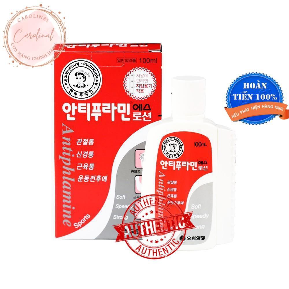 Dầu nóng [Dùng Là Mê_Hàng Auth] Dầu Nóng Hàn Quốc Antiphlamine, Hộp 100ml