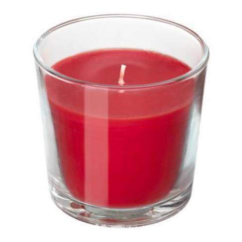 có sẵn có sẵn Nến thơm cốc hương Red garden berries Ikea 7,5cm (Đỏ)