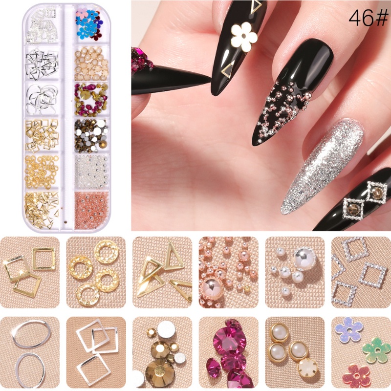 Hộp Vỏ Sò Trang Trí Móng Tay Nghệ Thuật YOUYO