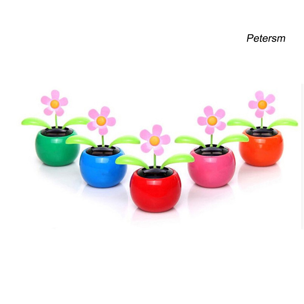 Đồ Chơi Hoa Trong Chậu Nhảy Múa Chạy Bằng Năng Lượng Mặt Trời Trang Trí Cho Xe Hơi