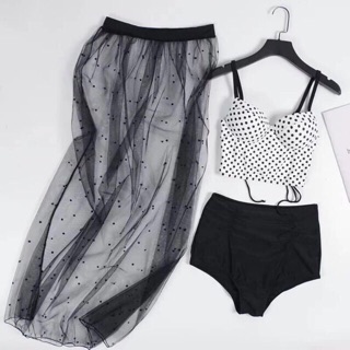 (Có sẵn) Bikini kèm chân váy maxi siêu hot