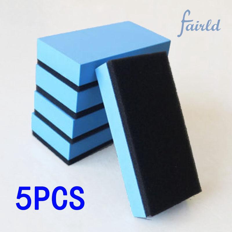 Set 5 miếng mút màu xanh dương và đen 7.5*5*1.5cm dùng vệ sinh và đánh bóng xe hơi tiện lợi