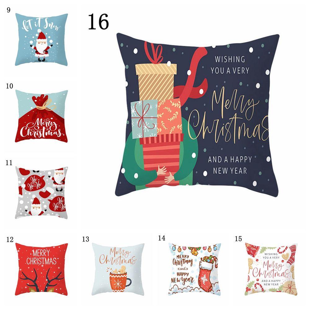 LANSEL Vỏ Gối Vuông 45X45CM Chủ Đề Giáng Sinh