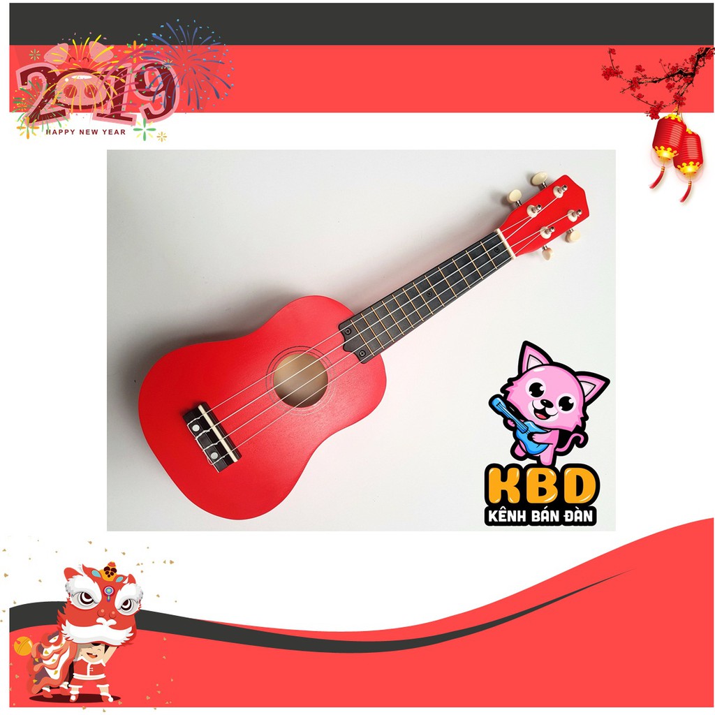 Đàn Ukulele Soprano Màu Trơn Giá Rẻ