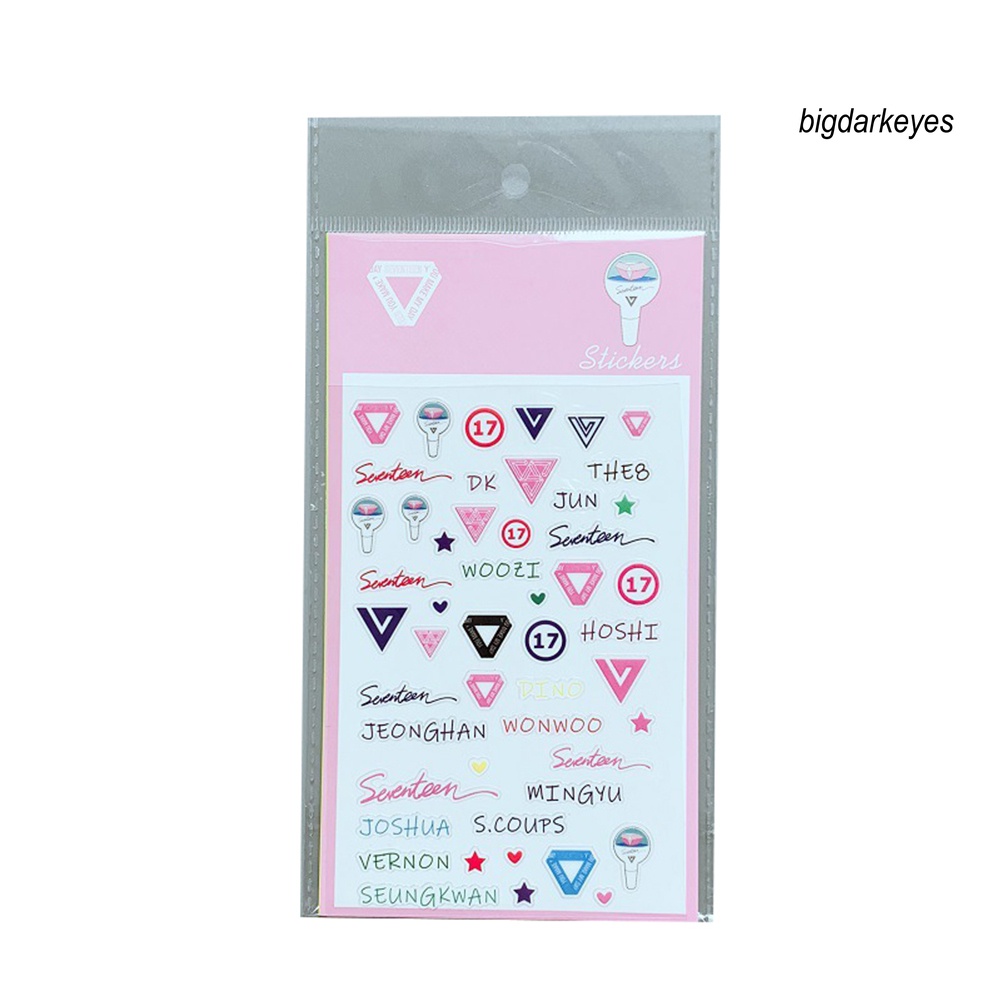 Miếng Dán Trang Trí Bằng PVC Hình Kpop BTS Blackpink Twice