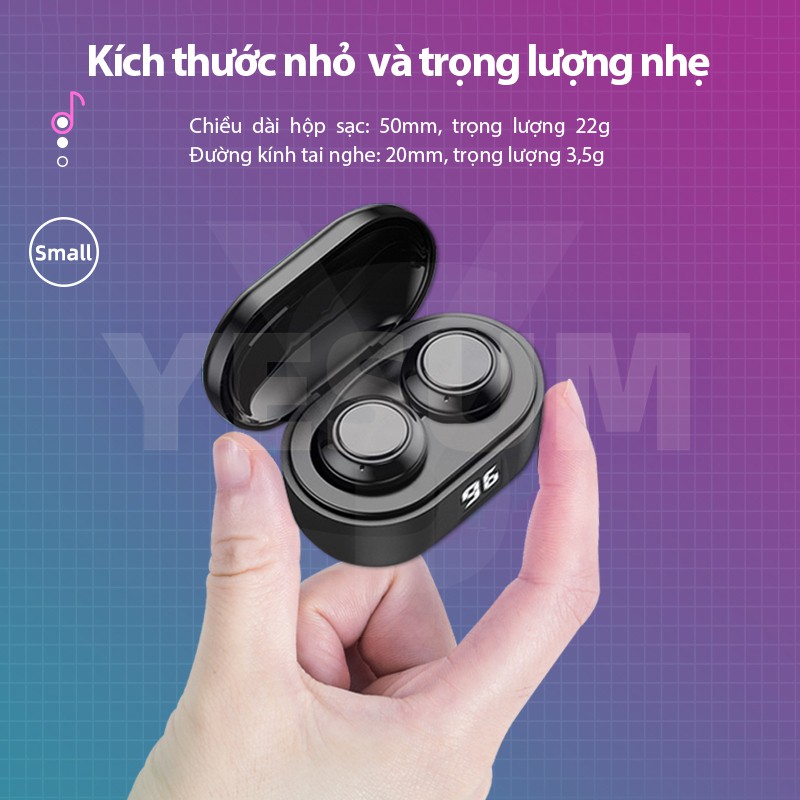 Tai nghe không dây bluetooth 5.0 TWS điều khiển cảm ứng có màn hình kỹ thuật số chất lượng cao