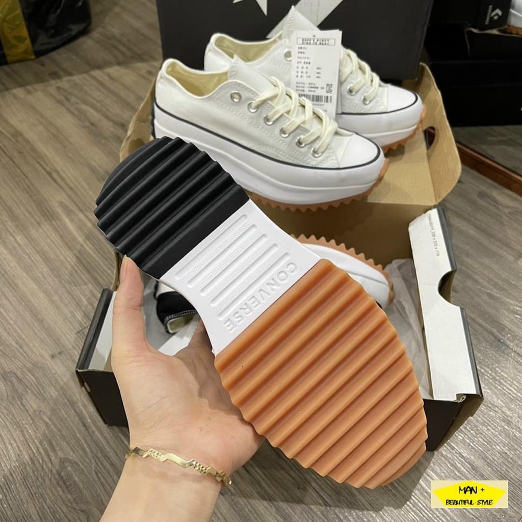 Giày thể thao CV Black - White Run Star Hike Sneakers 2 màu đen trắng hot hit, mẫu mới dành cho nam nữ