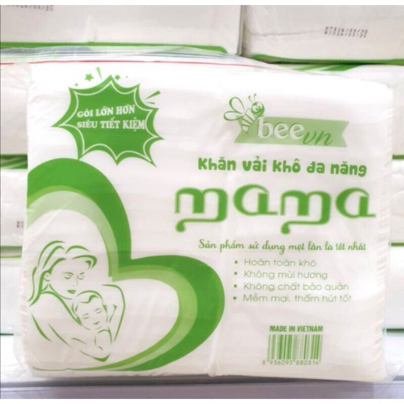 Khăn Vải Khô Đa Năng MaMa 600g( Gói lớn siêu tiết kiệm)