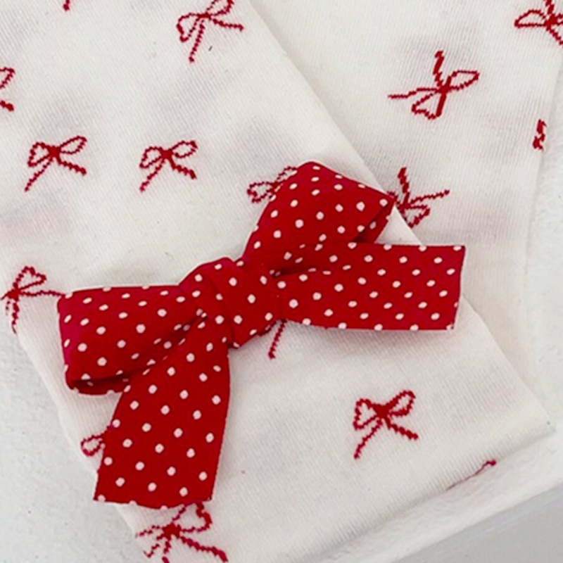 Youyo Vớ Ống Lửng Vừa Bằng Cotton Co Giãn Phối Bèo Nhún Họa Tiết Chấm Bi Phong Cách Lolita Nhật Bản Dễ Thương Cho Nữ