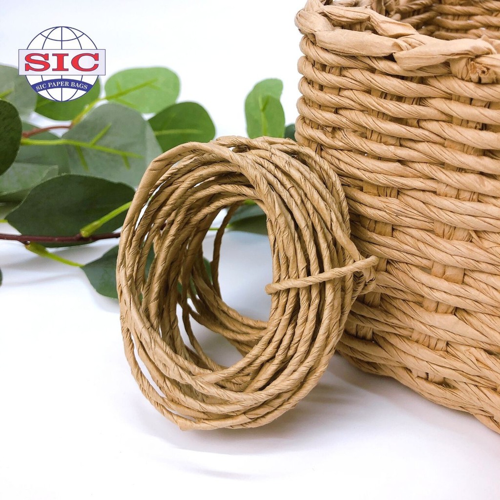 Dây giấy xoắn 2.5mm màu nâu Decor họa tiết văn phòng phẩm trang trí bưu thiếp thủ công mỹ nghệ (Ảnh thật shop tự chụp)